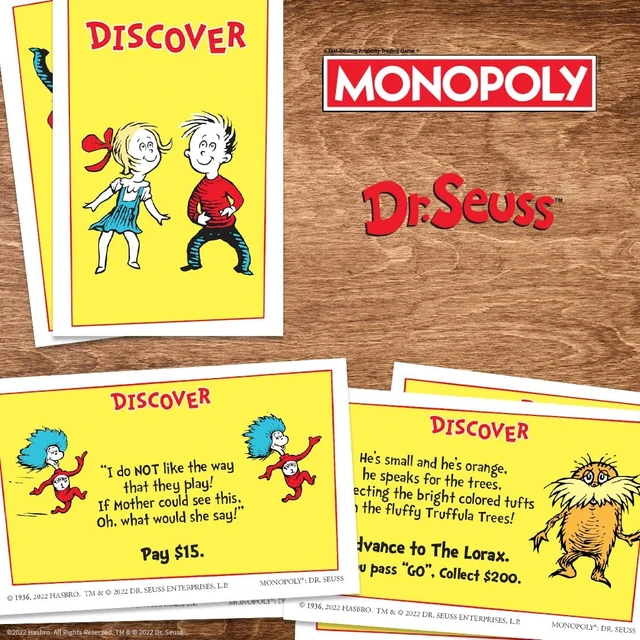 Alt view image 13 of 14 - MONOPOLY Dr. Seuss Board Game (USAMN154000)