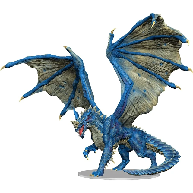 Alt view image 2 of 2 - D&D Nolzur's Marvelous Miniatures: Adult Blue Dragon | Pre-Painted Figure For Tabletop Miniature Gaming | Dungeons And Dragons Role Playing Game | By WizKids