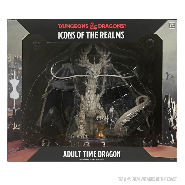 Alt view image 2 of 7 - D&D Icons of The Realms: Planescape: Adventures in The Multiverse Adult Time Dragon | Pre-Painted Figure For Tabletop Miniature Gaming | Dungeons and Dragons | By WizKids