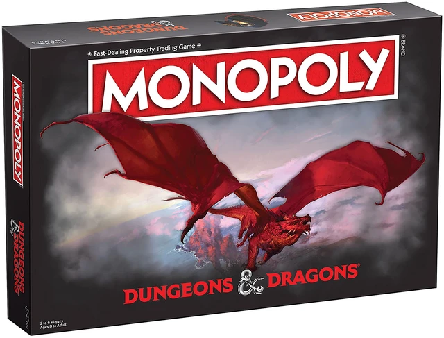 Main image of Monopoly Dungeons & Dragons | Collectible Monopoly Featuring Familiar Locations and Iconic Monsters from The D&D Universe