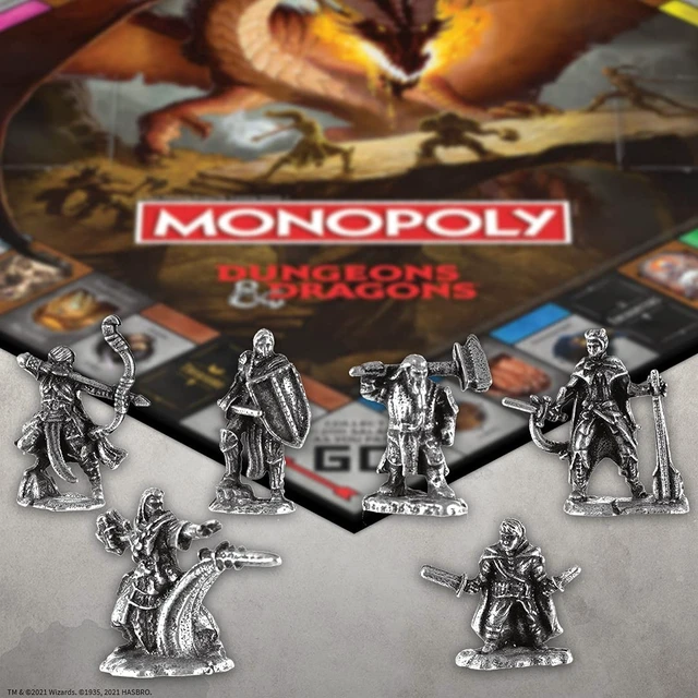 Alt view image 4 of 7 - Monopoly Dungeons & Dragons | Collectible Monopoly Featuring Familiar Locations and Iconic Monsters from The D&D Universe