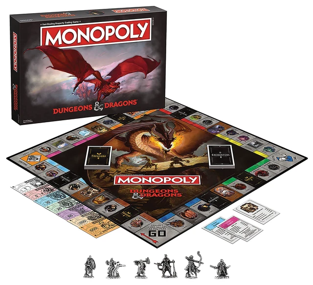Alt view image 2 of 7 - Monopoly Dungeons & Dragons | Collectible Monopoly Featuring Familiar Locations and Iconic Monsters from The D&D Universe