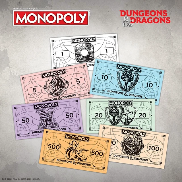 Alt view image 5 of 7 - Monopoly Dungeons & Dragons | Collectible Monopoly Featuring Familiar Locations and Iconic Monsters from The D&D Universe
