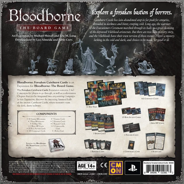 Alt view image 3 of 5 - CMON Bloodborne The Board Game Forsaken Cainhurst Castle Expansion | Strategy Game | Cooperative Game for Adults and Teens | Ages 14+ | 1-4 Players | Average Playtime 60-90 Minutes | Made by CMON