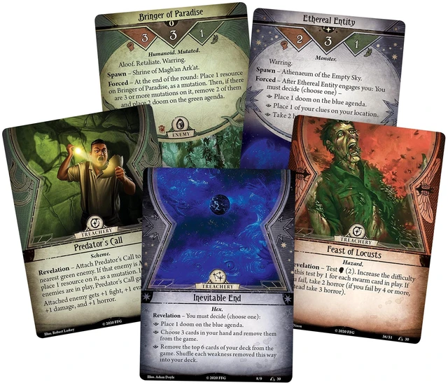 Alt view image 5 of 6 - FANTASY FLIGHT GAMES Arkham Horror The Card Game War of The Outer Gods Scenario Pack Expasion | Cooperative LCG Living Card Game | Ages 14+ | 1-4 Players Board Game | 1-2 Hour Playtime