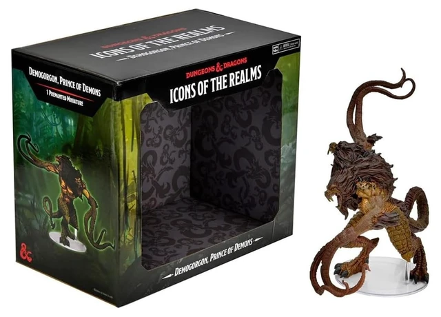 Main image of D&D Icons of The Realms: Demogorgon - Prince of Demons Miniature | Dungeons And Dragons Tabletop RPG Collectible | Pre-Painted Figure | Roleplaying Game By WizKids