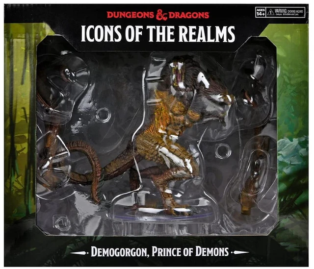 Alt view image 2 of 7 - D&D Icons of The Realms: Demogorgon - Prince of Demons Miniature | Dungeons And Dragons Tabletop RPG Collectible | Pre-Painted Figure | Roleplaying Game By WizKids