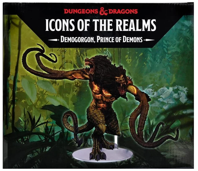 Alt view image 3 of 7 - D&D Icons of The Realms: Demogorgon - Prince of Demons Miniature | Dungeons And Dragons Tabletop RPG Collectible | Pre-Painted Figure | Roleplaying Game By WizKids