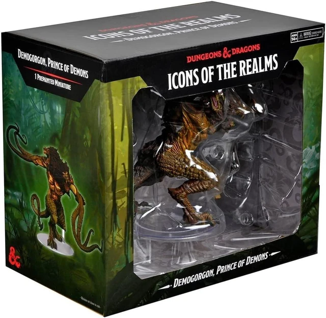 Alt view image 4 of 7 - D&D Icons of The Realms: Demogorgon - Prince of Demons Miniature | Dungeons And Dragons Tabletop RPG Collectible | Pre-Painted Figure | Roleplaying Game By WizKids