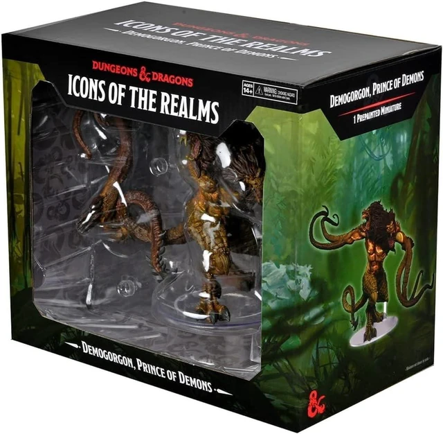 Alt view image 5 of 7 - D&D Icons of The Realms: Demogorgon - Prince of Demons Miniature | Dungeons And Dragons Tabletop RPG Collectible | Pre-Painted Figure | Roleplaying Game By WizKids