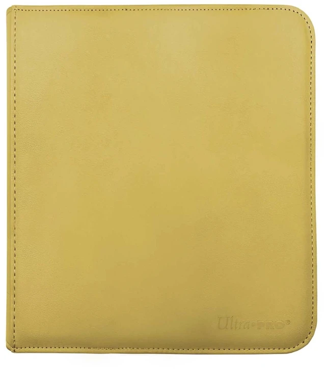 Main image of Ultra PRO - Vivid 12-Pocket Zippered PRO-Binder (Yellow) - Protect and Store your Valuable Gaming cards, Sports cards or Collectible Cards, Store and Protect Up to 480 Cards