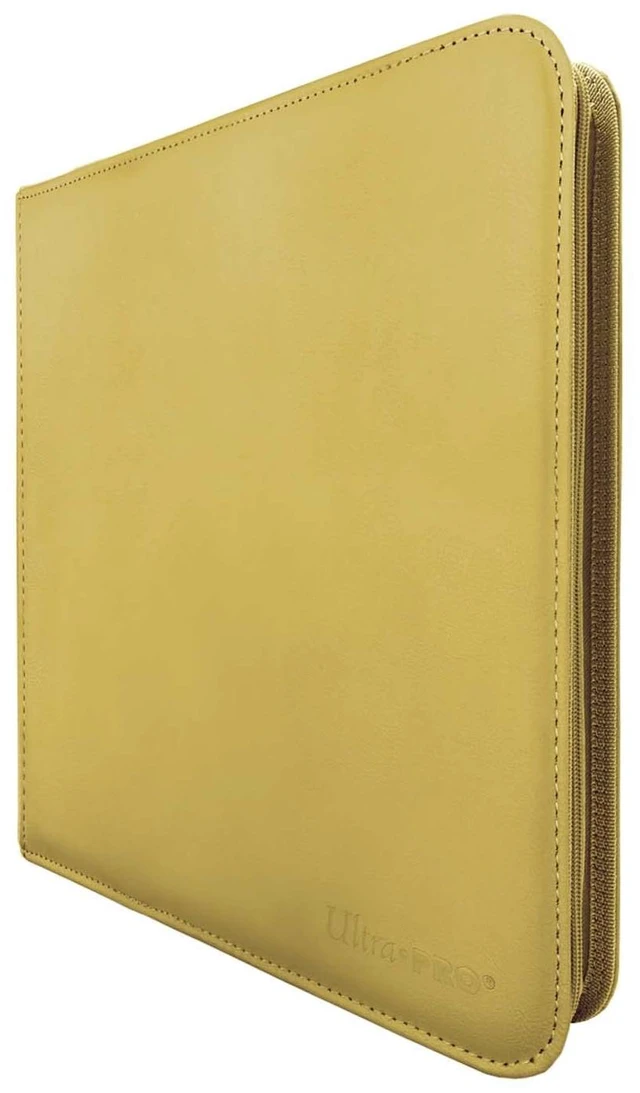 Alt view image 2 of 6 - Ultra PRO - Vivid 12-Pocket Zippered PRO-Binder (Yellow) - Protect and Store your Valuable Gaming cards, Sports cards or Collectible Cards, Store and Protect Up to 480 Cards