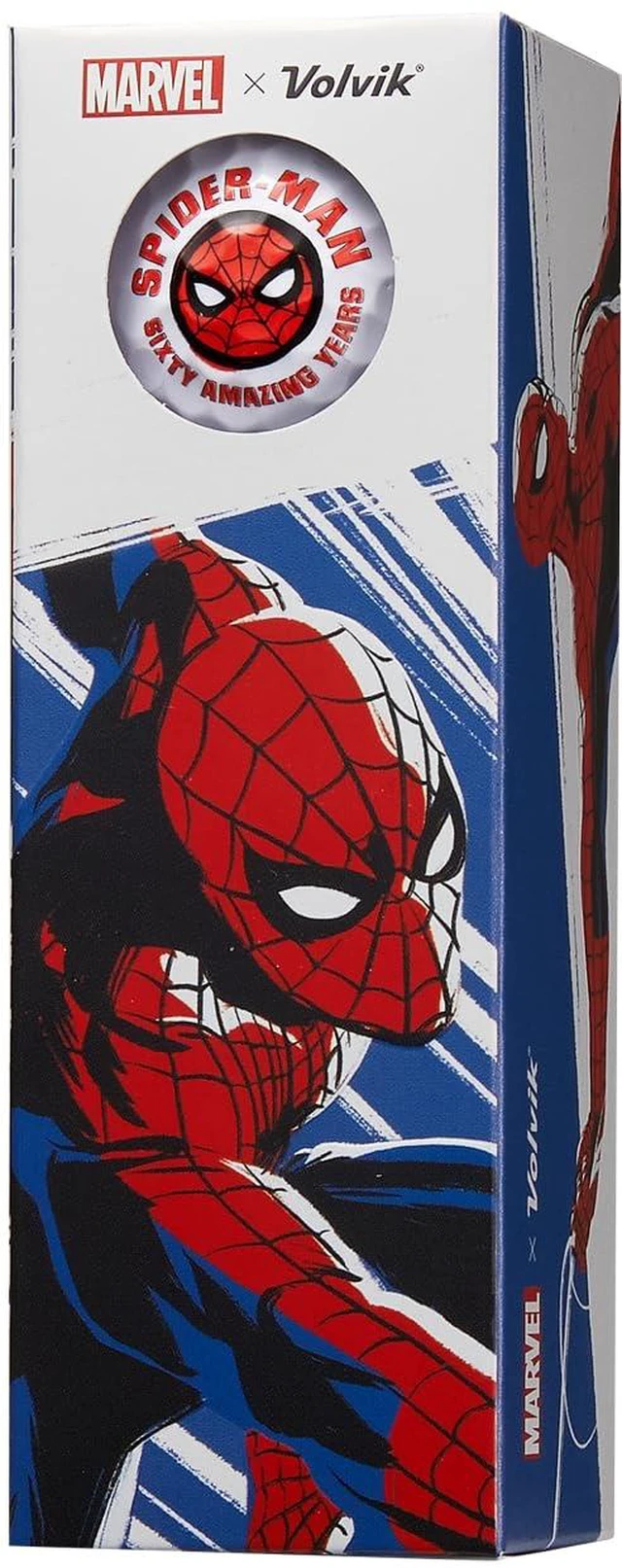 Alt view image 3 of 3 - Volvik Marvel Edition Spiderman Vista3 Golf Balls - 1 Dozen Prism 360 Practice Balls Assorted Colors - For Distance And Spin