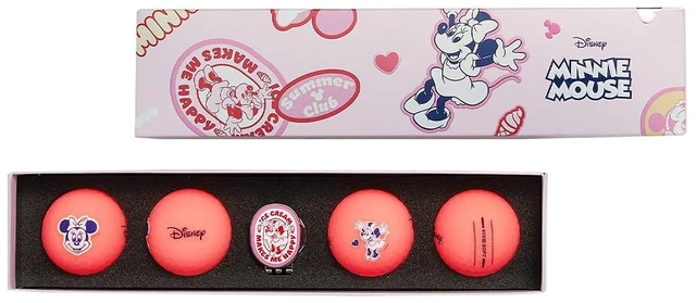 Main image of Volvik Vivid Soft: Minnie Golf Ball Gift Set - Pink Disney Golf Balls
