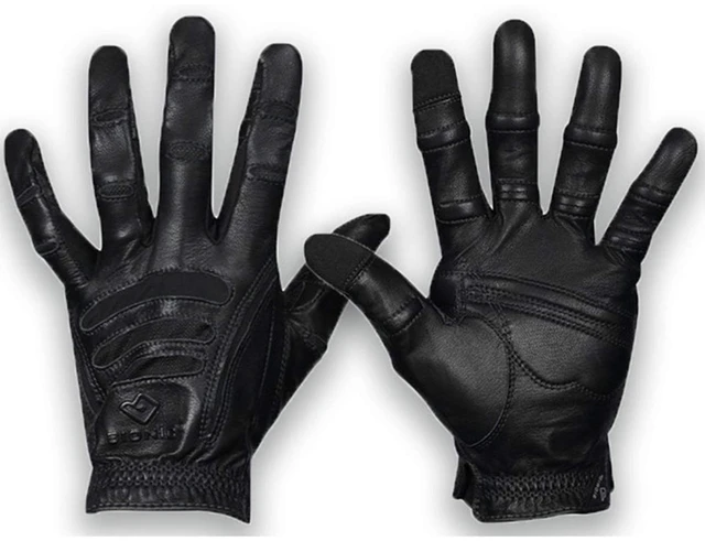 Main image of Bionic Gloves Men's Cabretta Leather Premium Driving Gloves, with Natural Fit Technology, Black (PAIR)