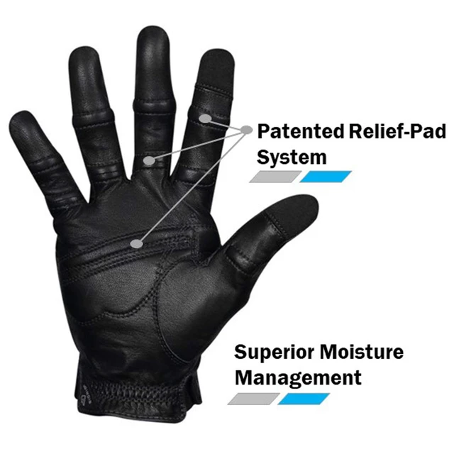 Alt view image 3 of 4 - Bionic Gloves Men's Cabretta Leather Premium Driving Gloves, with Natural Fit Technology, Black (PAIR)