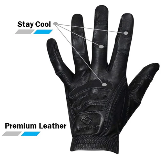Alt view image 2 of 4 - Bionic Gloves Men's Cabretta Leather Premium Driving Gloves, with Natural Fit Technology, Black (PAIR)
