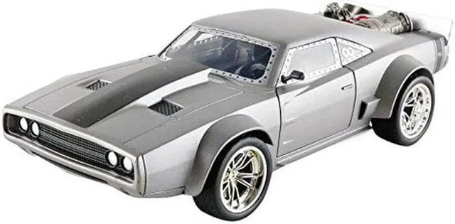 Alt view image 4 of 9 - Dom's Dodge Ice Charger "Fast & Furious" F8 Movie 1/24 Diecast Model Car by Jada