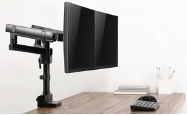 Alt view image 4 of 9 - V7 DMPRO2DTA-3N Desk Mount for Monitor - 32" Screen Support - Matte Black