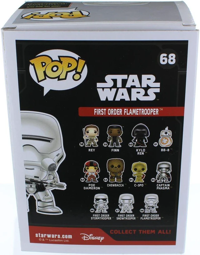 Alt view image 3 of 13 - Star Wars The Force Awakens Funko POP Vinyl Figure First Order Flametrooper