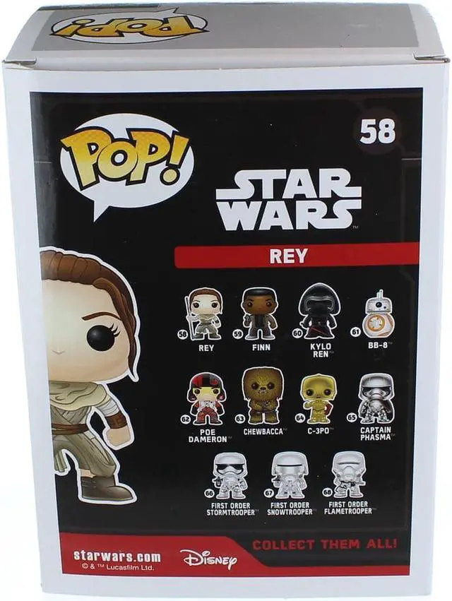 Alt view image 3 of 8 - Star Wars The Force Awakens Funko POP Vinyl Figure Rey