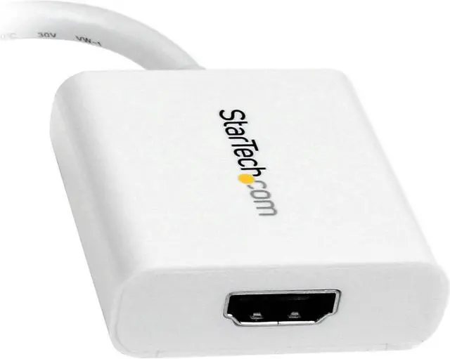 Alt view image 2 of 4 - StarTech.com Mini DisplayPort to HDMI Video Adapter Converter  1920x1200 - White Mini DP to HDMI Adapter M/F (MDP2HDW)