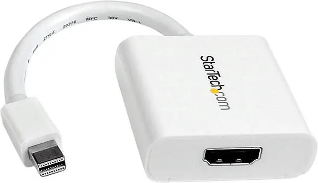 Main image of StarTech.com Mini DisplayPort to HDMI Video Adapter Converter  1920x1200 - White Mini DP to HDMI Adapter M/F (MDP2HDW)