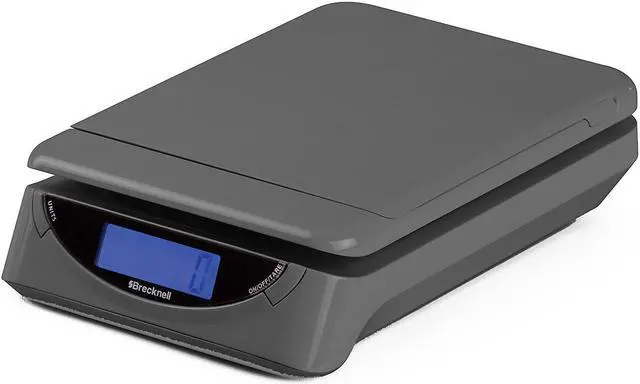Alt view image 8 of 15 - Brecknell 25lb Electronic Postal Shipping Scale 8 x 6 Platform Gray PS25
