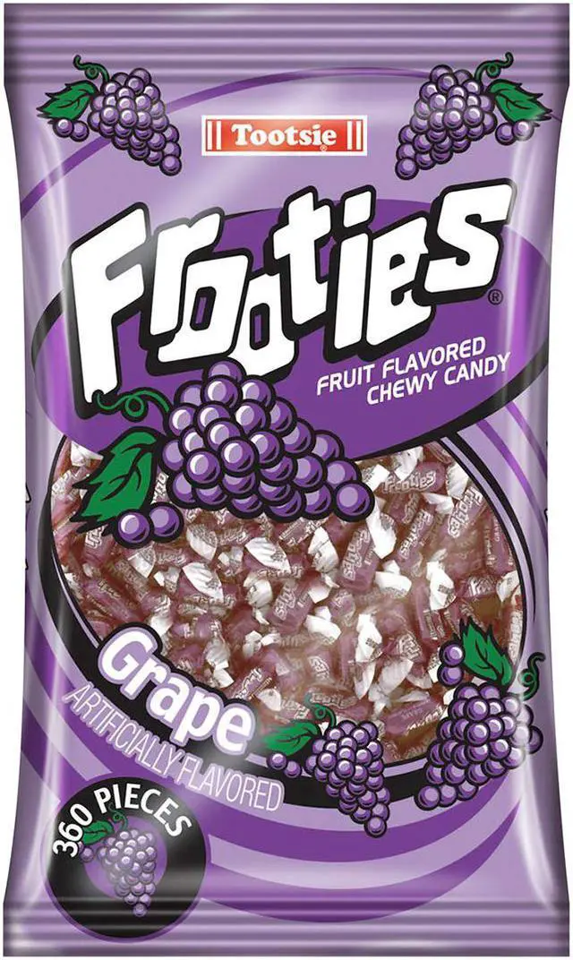 Alt view image 2 of 7 - Tootsie Roll Frooties, Grape, 38.8oz Bag, 360 Pieces/Bag 7801