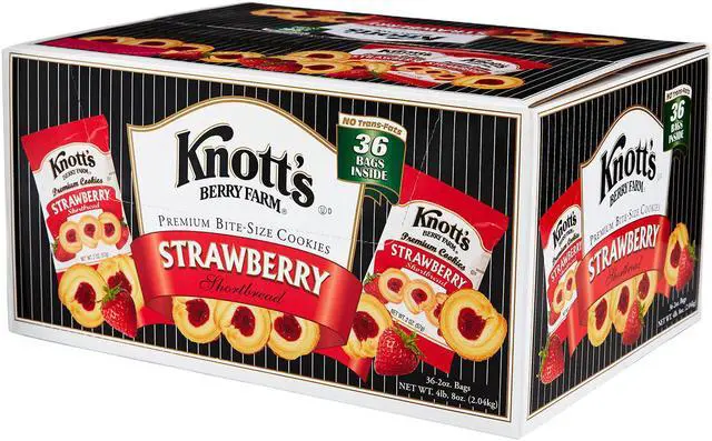 Main image of Knott's Berry Farm Strawberry Shortbread Cookies (2oz / 36pk)