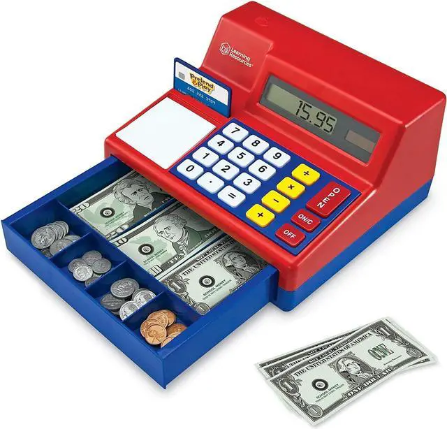 Alt view image 17 of 20 - Learning Resources Pretend & Play Calculator Cash Register