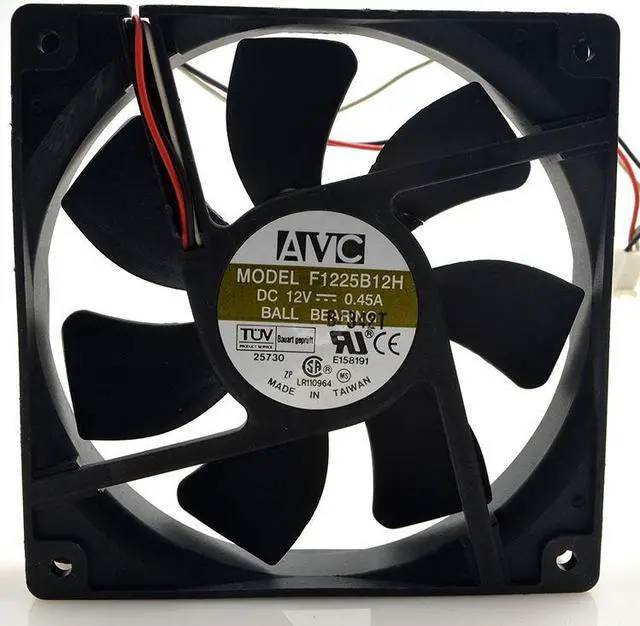 Main image of AVC F1225B12H 12V 0.45A 12cm 12025 Cooling fan