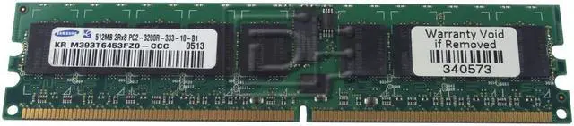 Main image of PC2-3200 CL3 18c 32x8 2Rx8 DDR2-400 1.8V ECC RDIMM