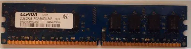 Main image of 2GB 2Rx8 PC2-6400U-666