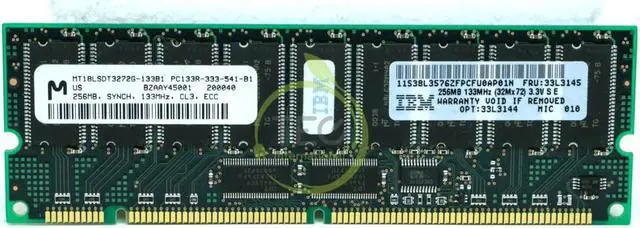 Main image of 133B1 Micron 256MB PC133R MEMORY MODULE (1 x 256MB
