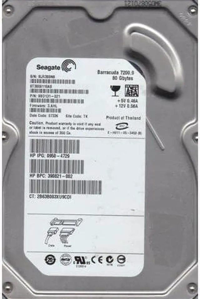 Alt view image 2 of 2 - 9BD131-276 - Seagate BarraCuda 7200.9 80GB 7200RPM SATA 3Gb/s 8MB Cache 3.5-inch Hard Drive