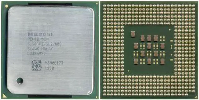 Alt view image 5 of 5 - INTEL Sl6Wg  Pentium 4 3.2Ghz 512Kb L2 Cache 800Mhz Fsb 478Pin Processor Only