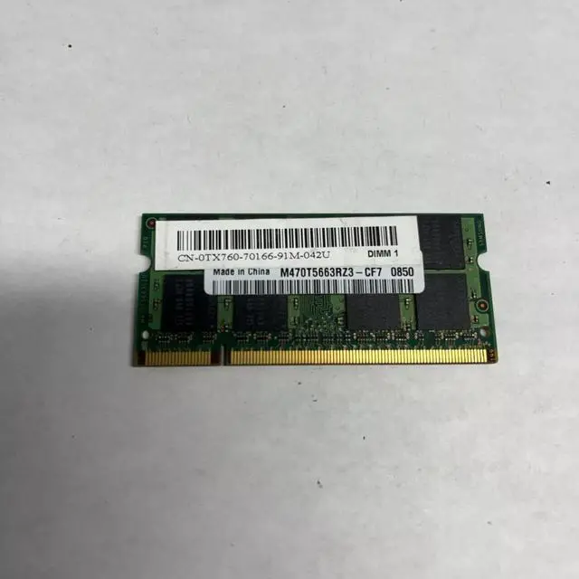 Alt view image 4 of 4 - Tx760 Dell 2Gb 800Mhz Ddr2 Pc2-6400 200-Pin Sodimm Memory
