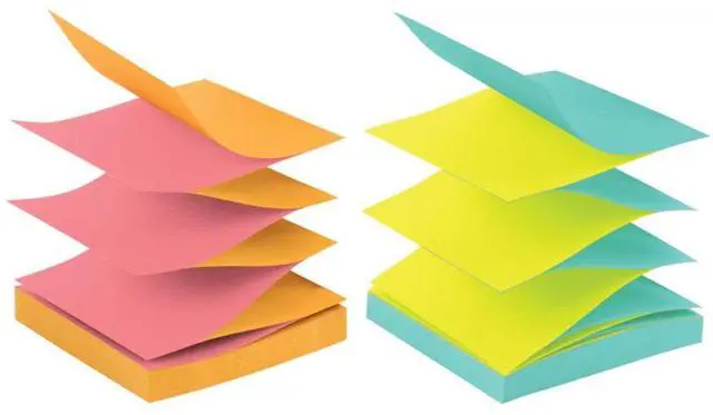 Alt view image 6 of 20 - Post-it Original Pop-up Refill Alternating Cape Town Colors 3 x 3 100-Sheet 12/Pack R330NALT