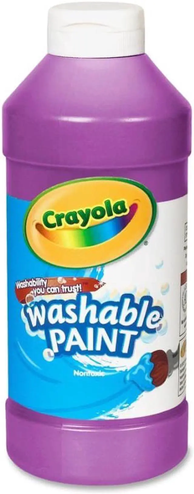 Alt view image 2 of 10 - Crayola. 542016040 Washable Paint  Violet  16 oz