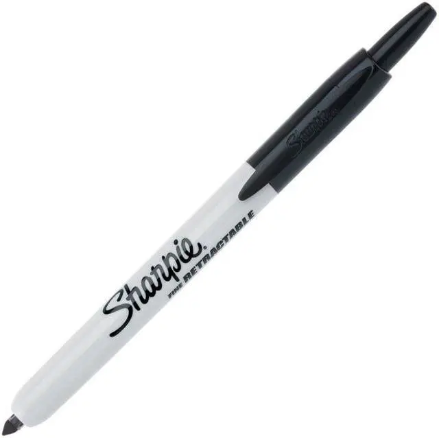 Alt view image 5 of 13 - Sharpie Retractable Permanent Marker Fine Black 36 per pack 1926876