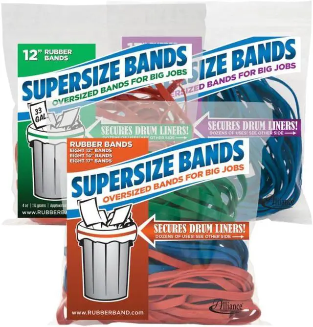 Alt view image 3 of 6 - Rubber Bands Supersize Alliance 17" 12/BG Blue 08995
