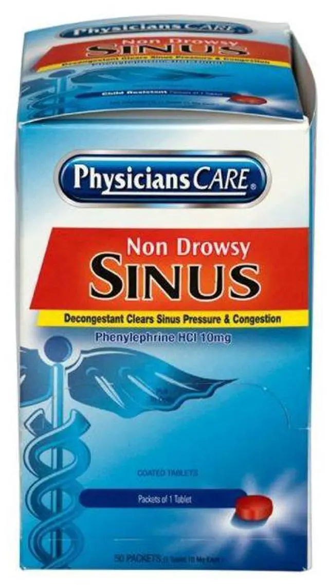 Alt view image 4 of 20 - PhysiciansCare First Aid,Sinus Tablet,Oe 90087