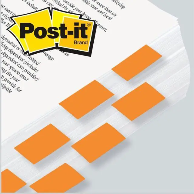 Alt view image 5 of 20 - 3M 680OE2 Standard Tape Flags in Dispenser Orange 100 Flags per Dispenser