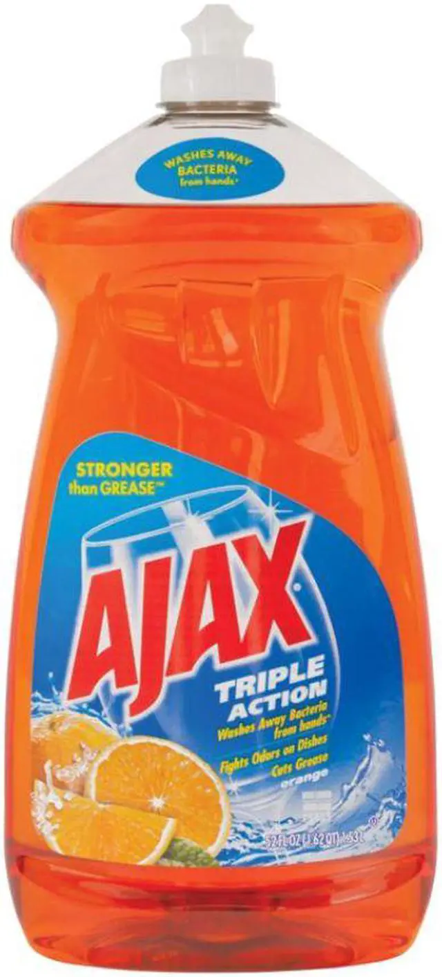 Alt view image 6 of 16 - Ajax Dish Detergent Liquid Antibacterial Orange 52 oz Bottle 49860