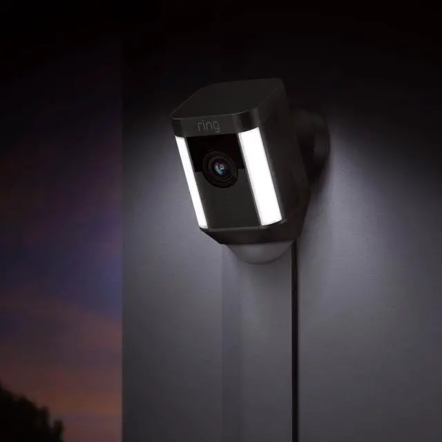 Alt view image 9 of 20 - Ring Spotlight Cam Wired, HD Two Way Talk Security Camera Black
