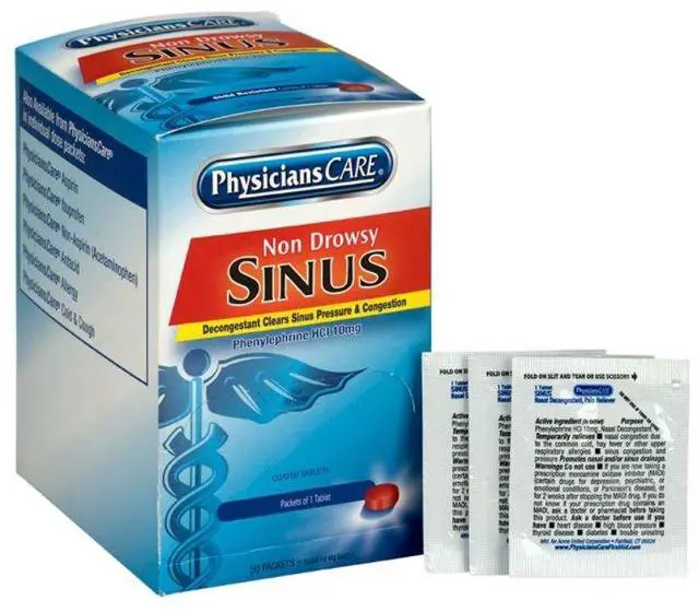 Alt view image 5 of 20 - PhysiciansCare First Aid,Sinus Tablet,Oe 90087