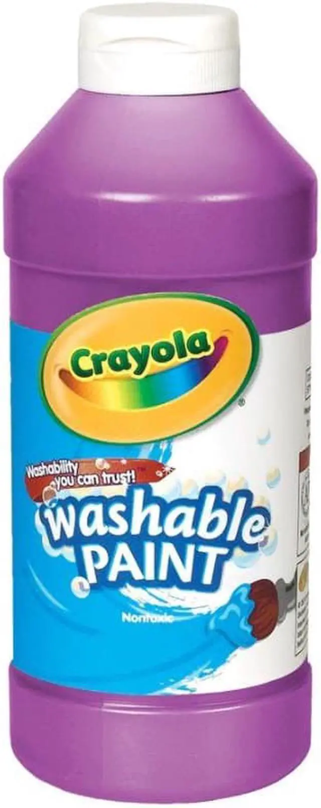 Alt view image 4 of 10 - Crayola. 542016040 Washable Paint  Violet  16 oz