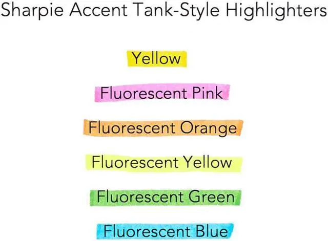Alt view image 8 of 18 - Sharpie Accent Tank Style Highlighter Chisel Tip Fluorescent Green Dozen 25026