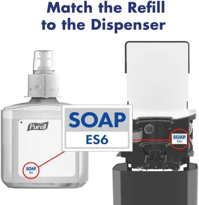 Alt view image 4 of 6 - Go-Jo Industries 647102 Purell Refill Es6 Touch-Free Soap Dispensers
